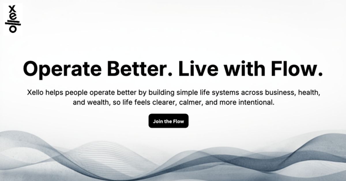 Operated By Flow Operate Better. Live with Flow.